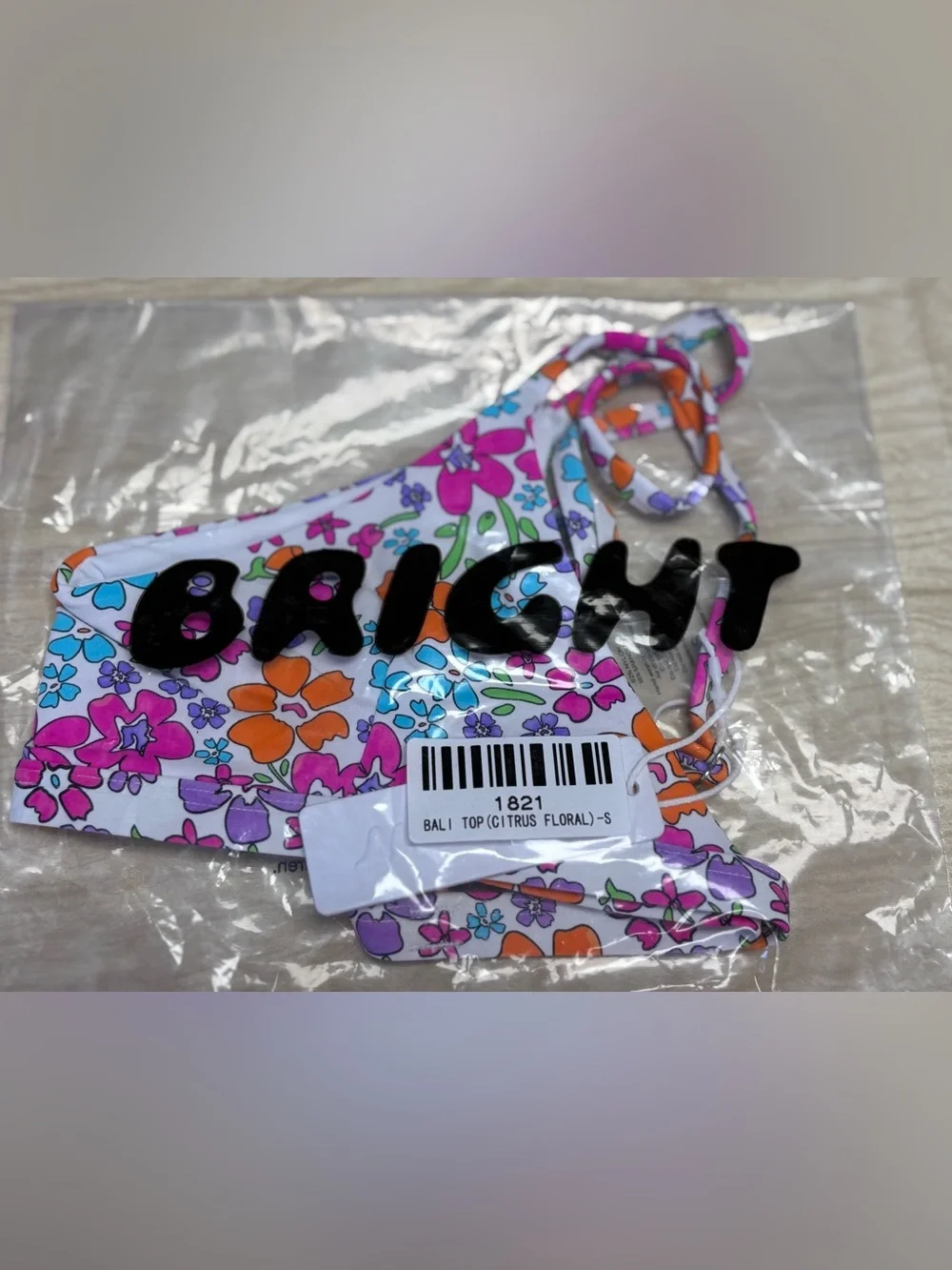Bright Swimwear Bali Top, Citrus Floral - Small - Picture 6 of 6